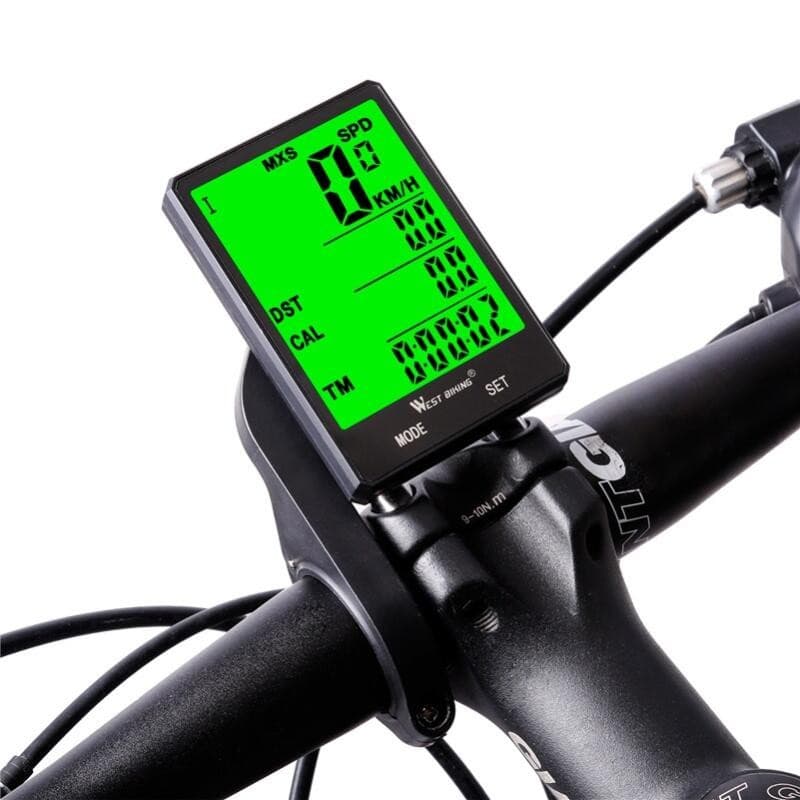 Tela Grande LED Digital Sem Fio Computador De Bicicleta Velocímetro À Prova D'água Odômetro Cronômetro De Ciclismo