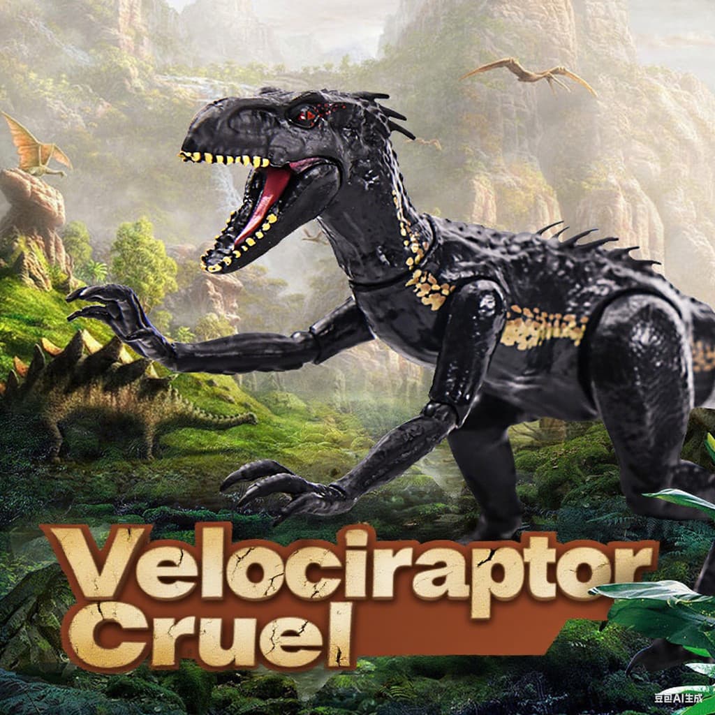 Figura de Ação Dinossauro Indoraptor Velociraptor Articulado Brinquedo Educativo para Crianças Presente de Colecionador
