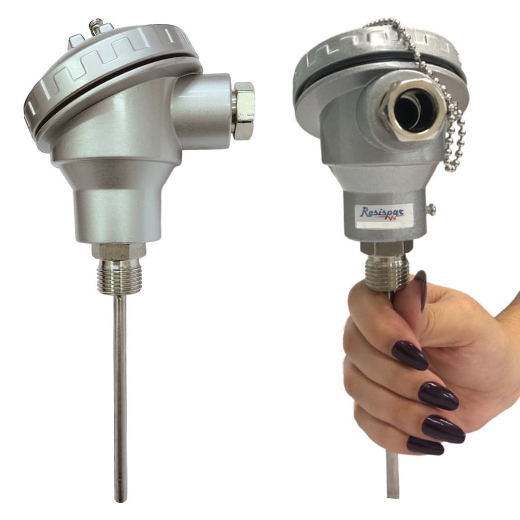 Sensor Pt100 Cabeçote Grande Haste 6x15cm Com Att1 Coel