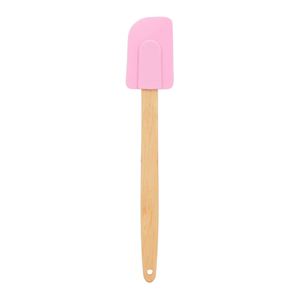 Espátula Pão-Duro Silicone Madeira Nature 29cm Rosa Mai Home