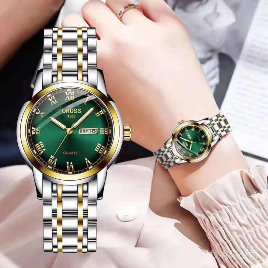 【Marca de Luxo】Local do Brasil ORUSS Relógio de Casal: Elegante, Impermeável e o Presente Perfeito LM