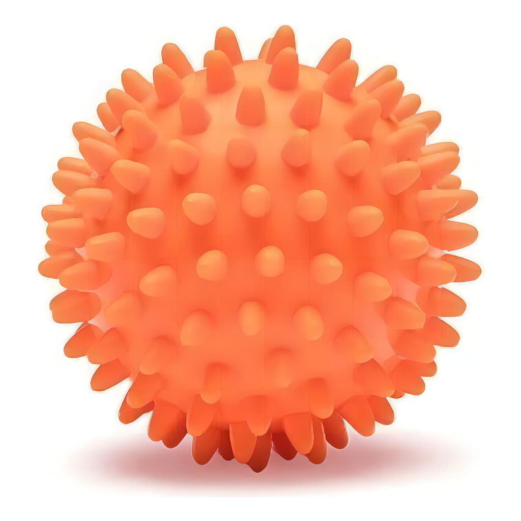 Bola Cravo Massagem 7,5cm Relaxamento Muscular Hidrolight Cor Laranja