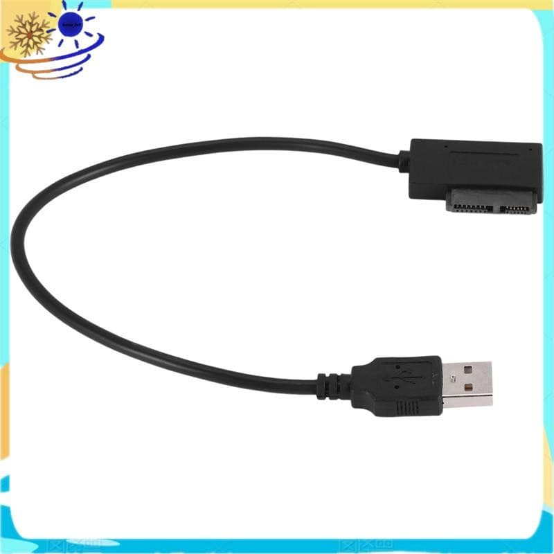Adaptador USB PC 6P + 7P CD DVD Rom Para 2.0 Conversor Slimline Cabo De Unidade De 13 Pinos Laptop Notebook