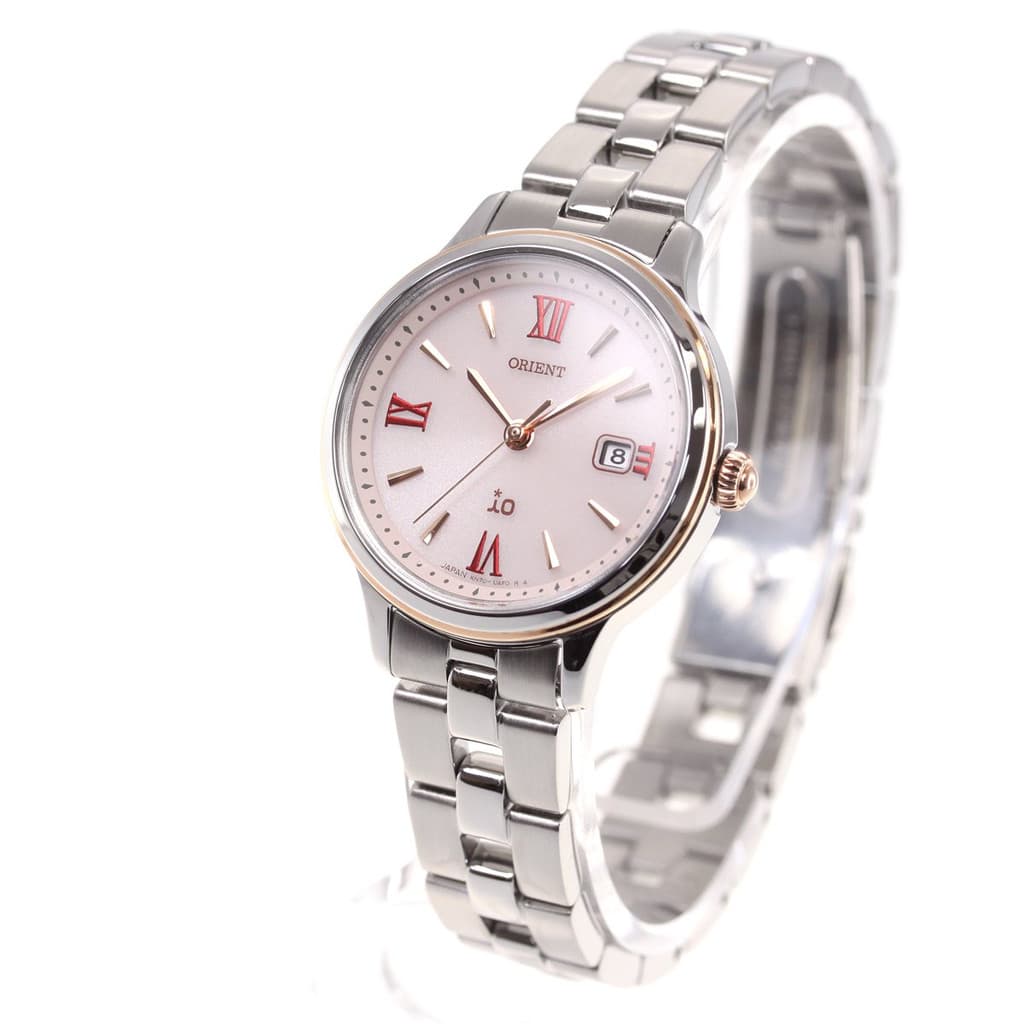 [ORIENT]ORIENT iO Relógio SOLAR Fabricado no Japão Garantia do fabricante RN-WG0006P Feminino Rosa