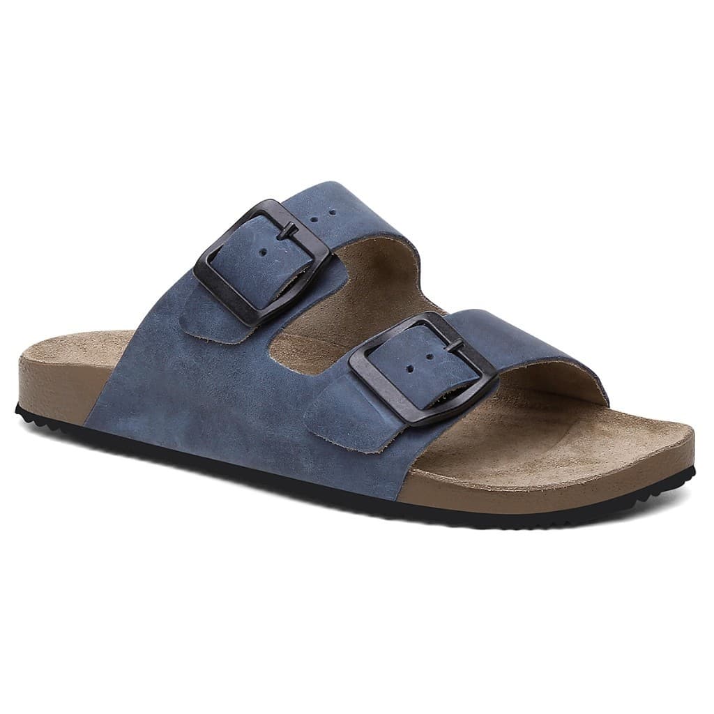 Sandália Chinelo Papete Masculino Couro Legitimo Casual