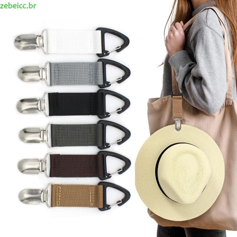zebeicc Clipe Chapéu Para Bolsa Viagem Mochila Portátil Suporte Exterior