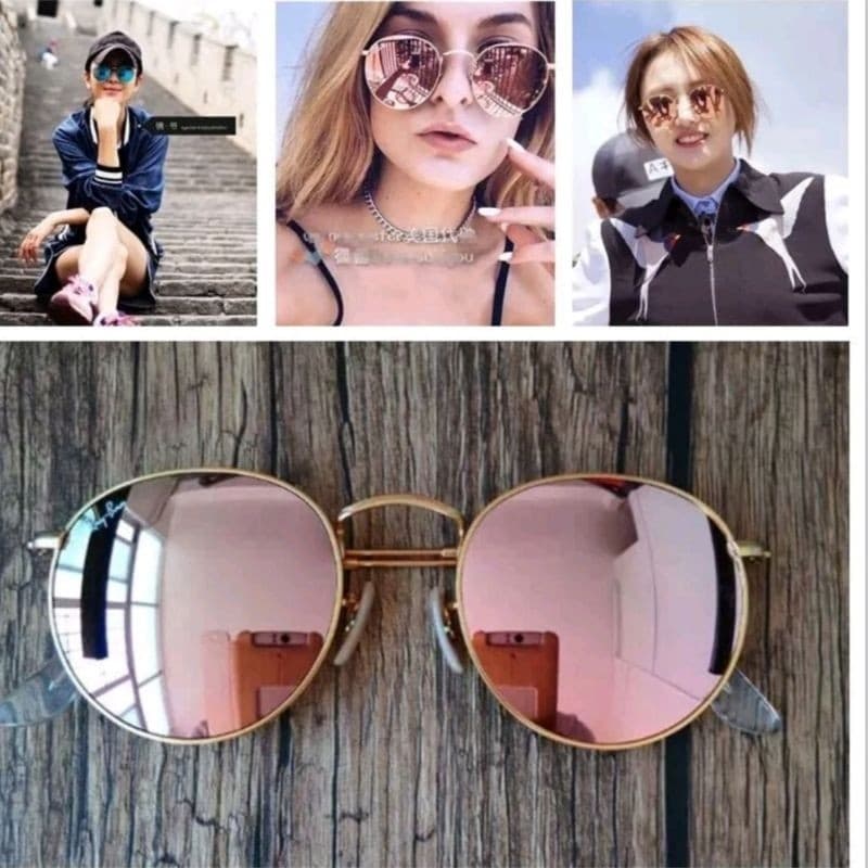 Óculos De Sol Redondo Feminino Masculino Estilo Ozzy Retrô