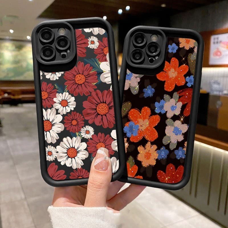 Capinha Capa Para Samsung A51 A52 A56 A71 A72 S21 FE S24 Plus S23 S22 Ultra Flores Florais