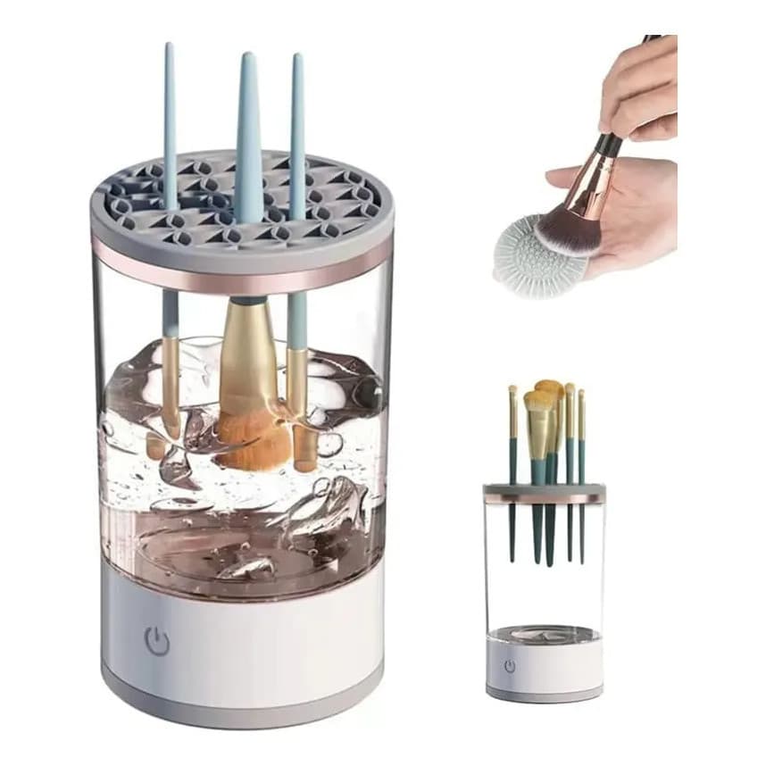 Lavador Limpador De Pinceis Maquiagem Automático Elétrico Bivolt - (Cores Sortidas)