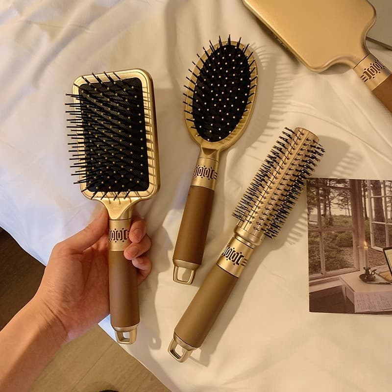 Japão importado High-End sentimento pente senhoras pente almofada de cabelo pente Airbag massagem pente Curling pente ca