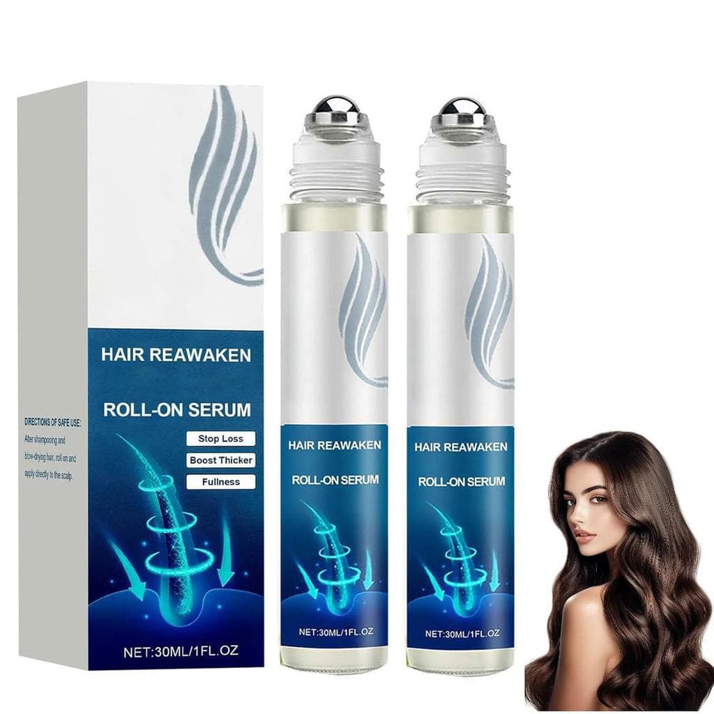 Sérum de Crescimento Capilar com Alecrim, Sérum Roll-On para Cabelo, Sérum Bloqueador do Couro Cabeludo que Promove o Fl