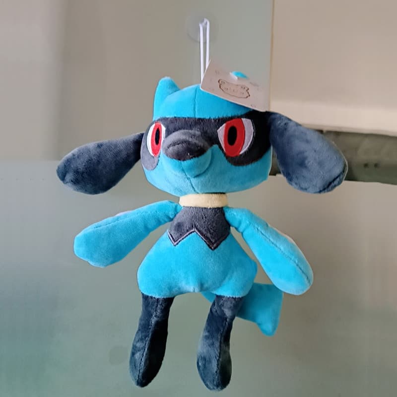 24cm Anime Pokemon Plush Toy Lucario Pendant Pocket Monster Doll Fantasma De Pelúcia