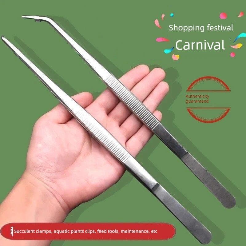Pinça máquina de costura dedicada Super longa de aço inoxidável estendido clipe de extrato espesso alimentação tartaruga