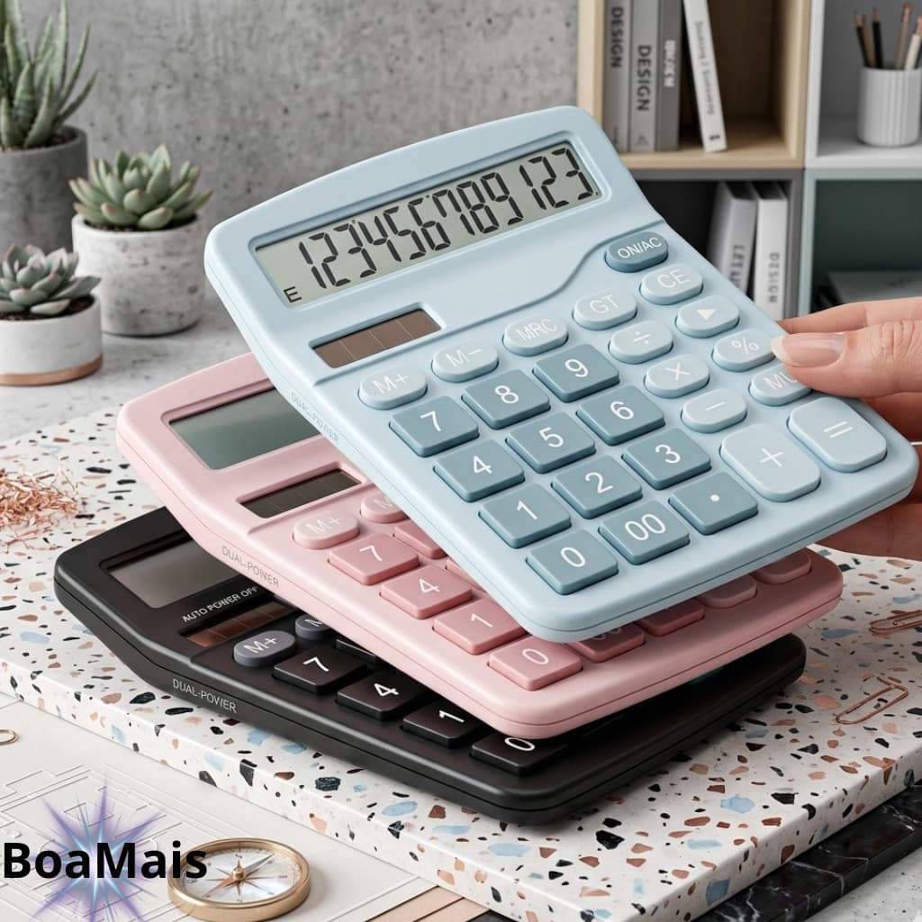 Calculadora Científica Solar Desktop Calculadoras Financeiras De Escritório De Grande Display Fofa