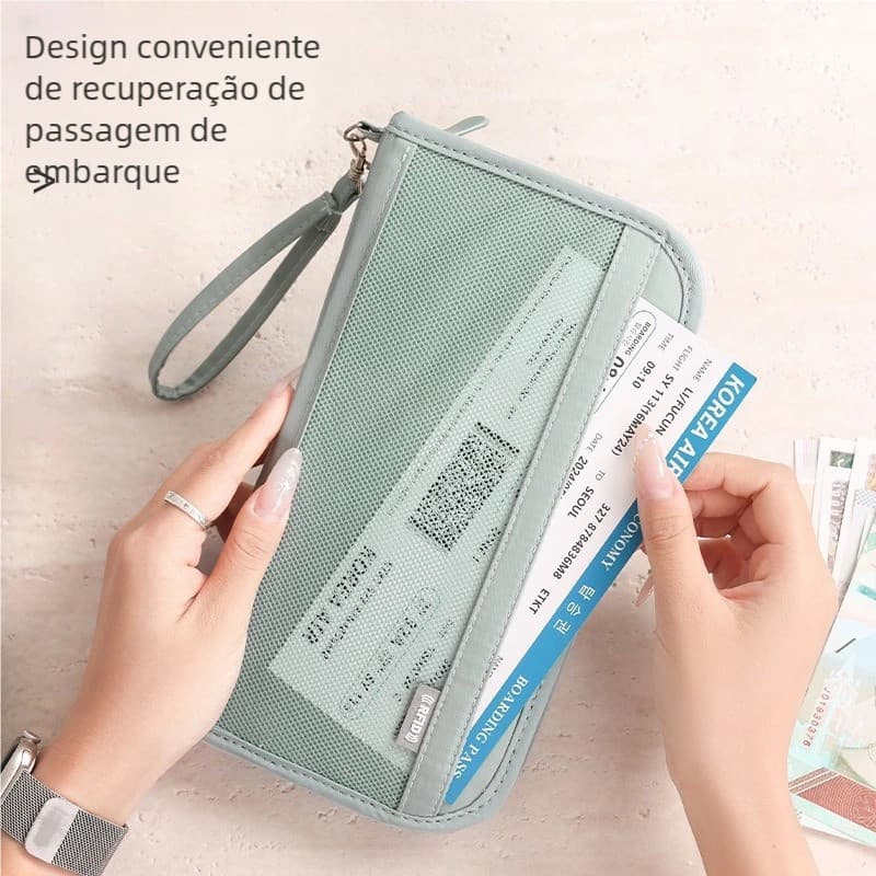 Capa de Passaporte de Viagem À Prova D'água - Acessório Essencial para Turistas