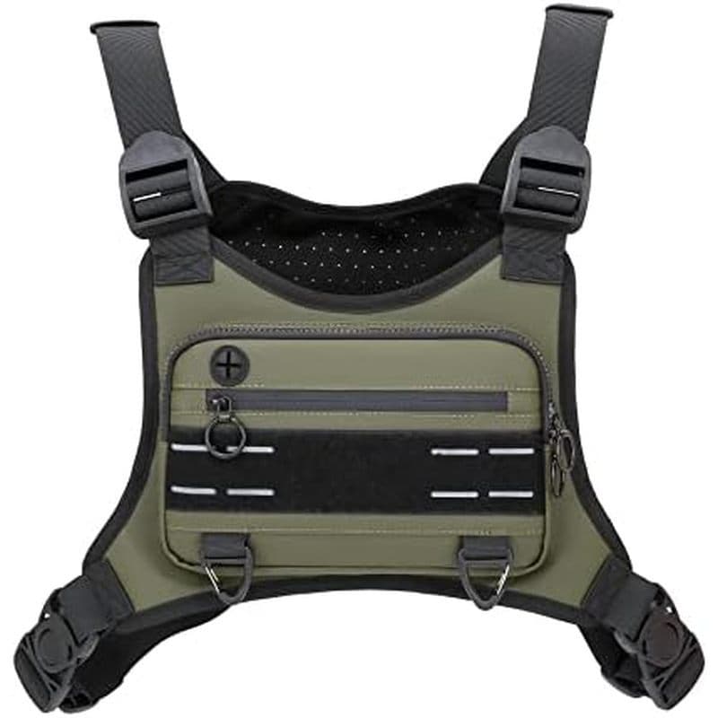 Bolsa De Peito Esportiva Muserise Para Homens , Colete Frontal Leve E Resistente À Água Com Suporte Telefone Embutido &