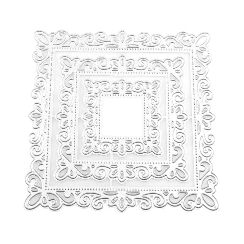 blg Para Moldura Renda Criativa Corte Metal Exquisite Scrapbooking Templ