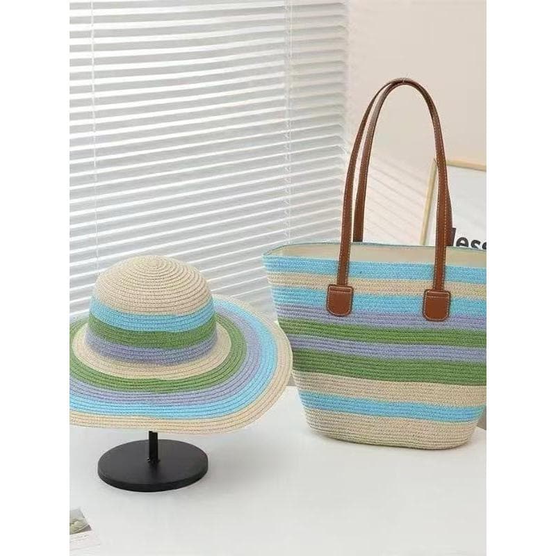 Design de palha tecido sentir mão grama bolsa de ombro textura Tote chapéu de palha foto grande capacidade High-End saco