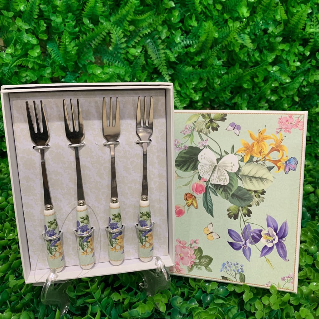 CONJUNTO C/ 4 GARFOS DE SOBREMESA GARDEN SUMMER