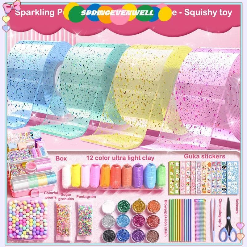 [springevenwell] DIY Craft Pinch Toy Making Fita De Bolha Sopradora Não-Marcação Adesivo Dupla Face Reutilizável Cor Alt