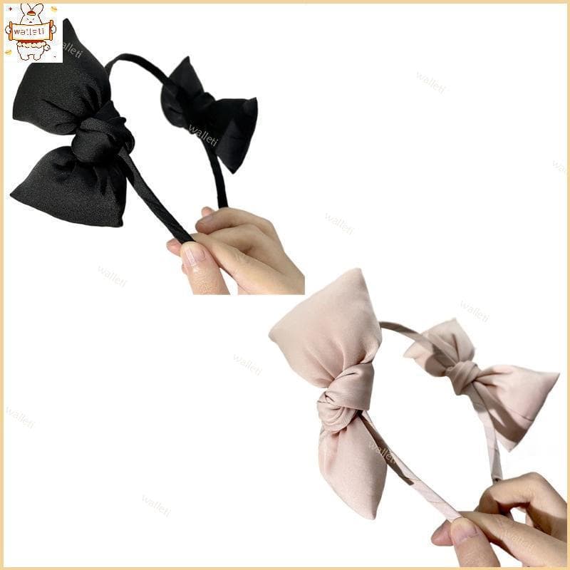 Trendy Double Headband Detalhes Laço Para Festa Headwear Hairband Fashion Hairpieces E Meninas