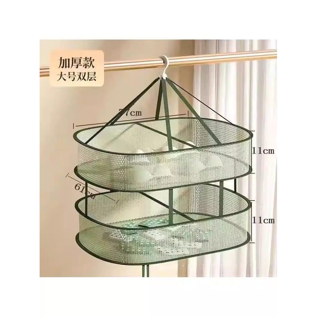 Cesta de roupas rede de secagem de roupas meias artefato secagem roupas azul camisola roupa interior net especial Rack d