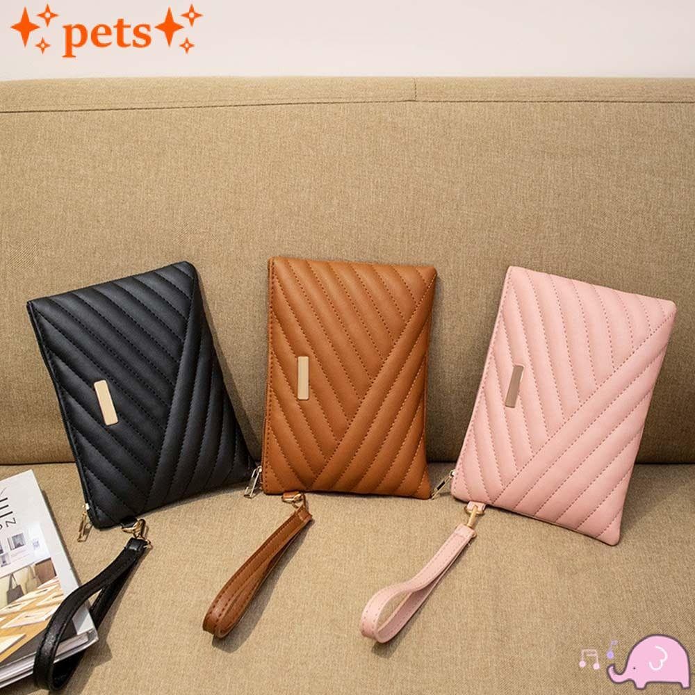 PETS1 Pulseira Bolsa Carteira Portátil De Couro PU Para Viagem