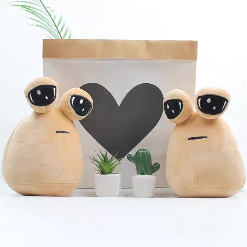 22CM Brinquedo de Ano Novo Alienígena POU Plush Toy, Boneca de Pelúcia para Crianças Presente de Aniversário