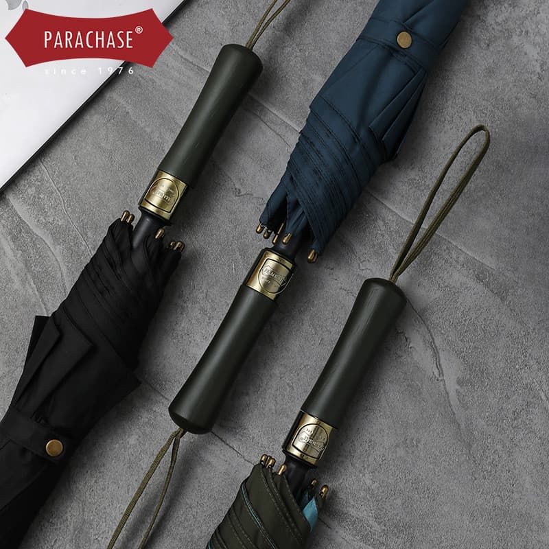 Guarda-chuva Automático Grande de Dupla Camada PARACHASE, Guarda-chuva de Dupla Função para Sol e Chuva, Guarda-chuva de