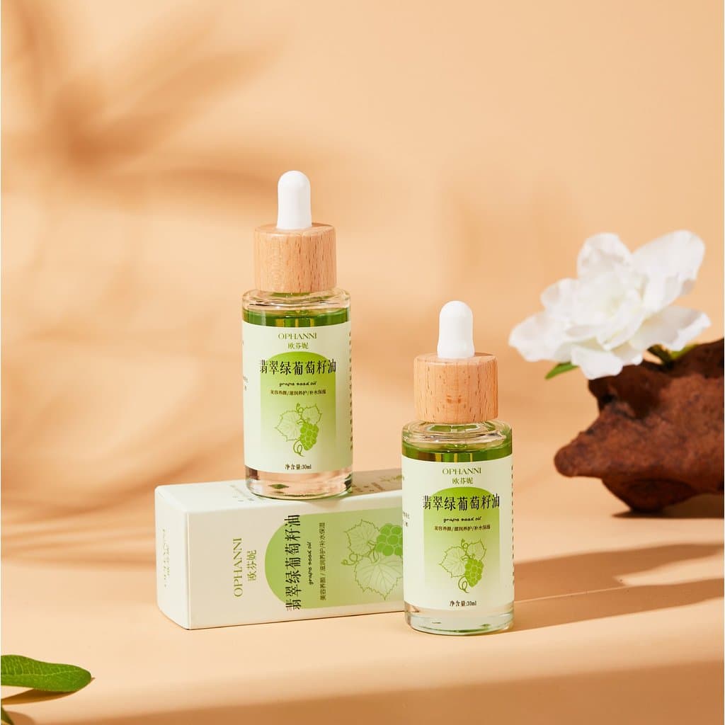 [Apenas contém óleo de semente de uva vitamina E] óleo essencial de massagem para salão de beleza hidratante Facial ilum