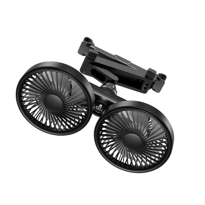 kiss Ventilador USB Com Interruptores Independentes De Display LED De 3 Velocidades E Rotação De 360 Graus