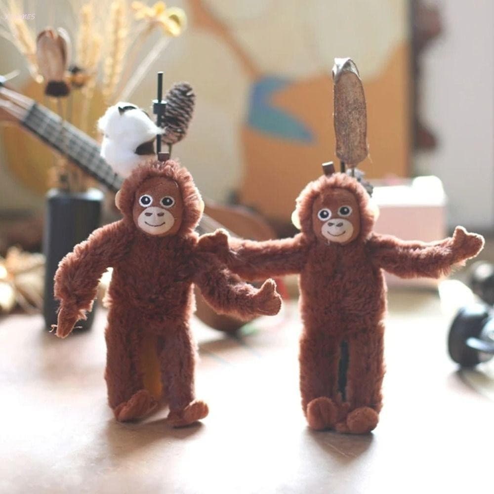 Brinquedo De Pelúcia De Gorila De Desenho Animado ADAMES , Pingente De Macaco Chimpanzés , Macio