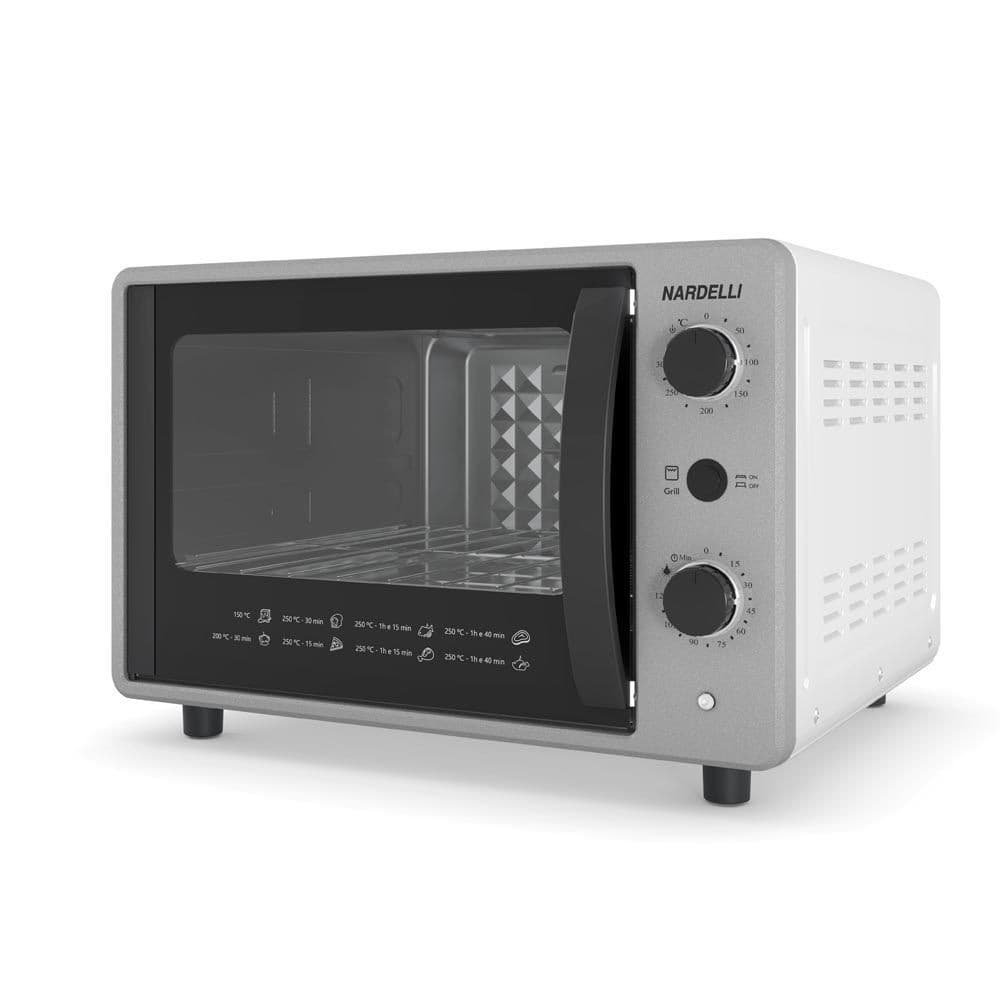 Forno Elétrico Nardelli 45L Bancada S45 Cinza e Branco