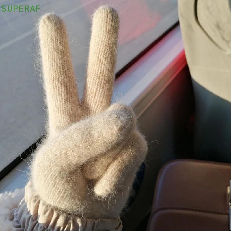SUPERAF Inverno Quente Grosso Novo À Prova De Vento Luvas De Lã Fria Casal Coreano Bonito Femininas