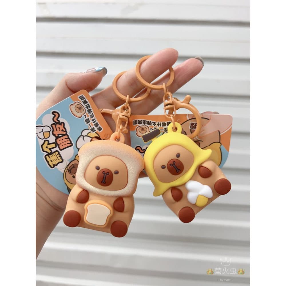 Squishy Capivara Pop It Fidget Toy Bola Squishy Anti Estresse Bonito diversão squeeze capivara chaveiro criativo dos des