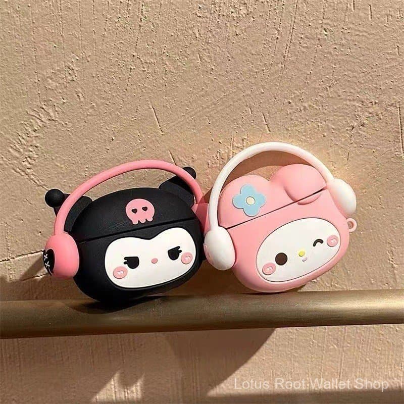 Capa Protetora Fofa Kuromi para AirPods Pro 2, 3ª Geração, Apple 5, Capa para Fone de Ouvido Bluetooth My Melody, Estilo