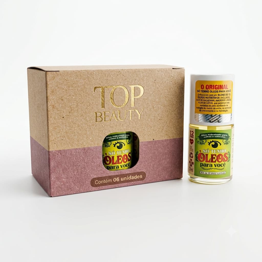 KIT Óleo SOS Unhas Só Tenho Óleos Para Você Hidratação e Nutrição para Unha e Cutícula (6 unidades)
