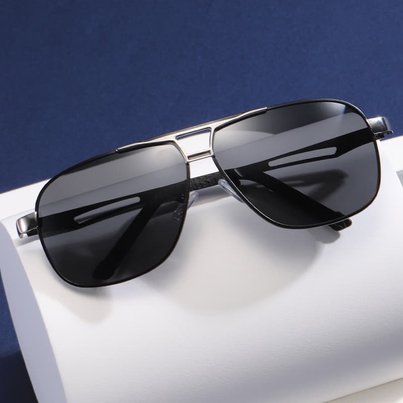Óculos de sol fotocromáticos masculinos de uso diurno e noturno, lentes polarizadas de alto brilho, modelo elegante M FL