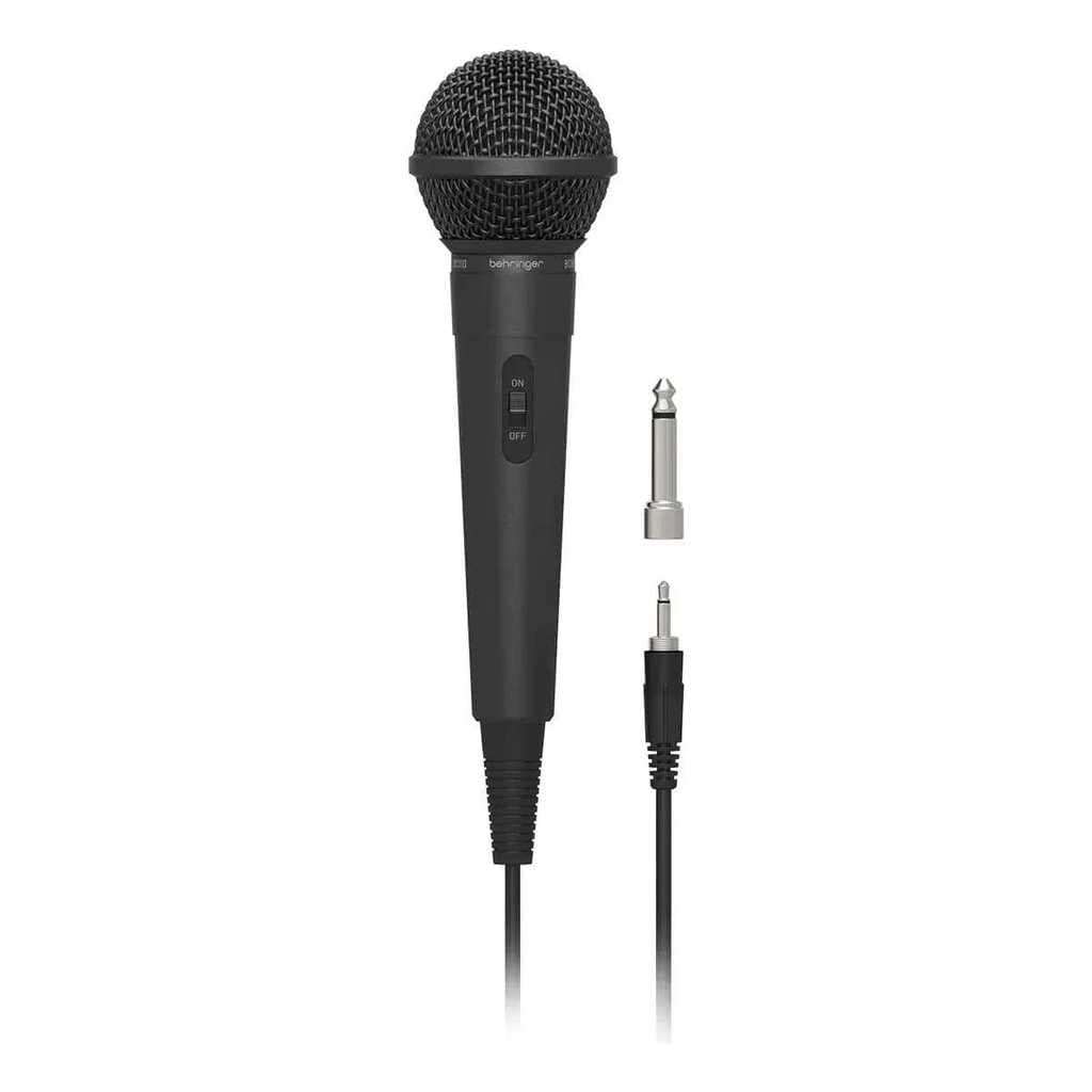 MICROFONE BEHRINGER VOCAL DINAMI BC110 COM CABO DE 3 METROS