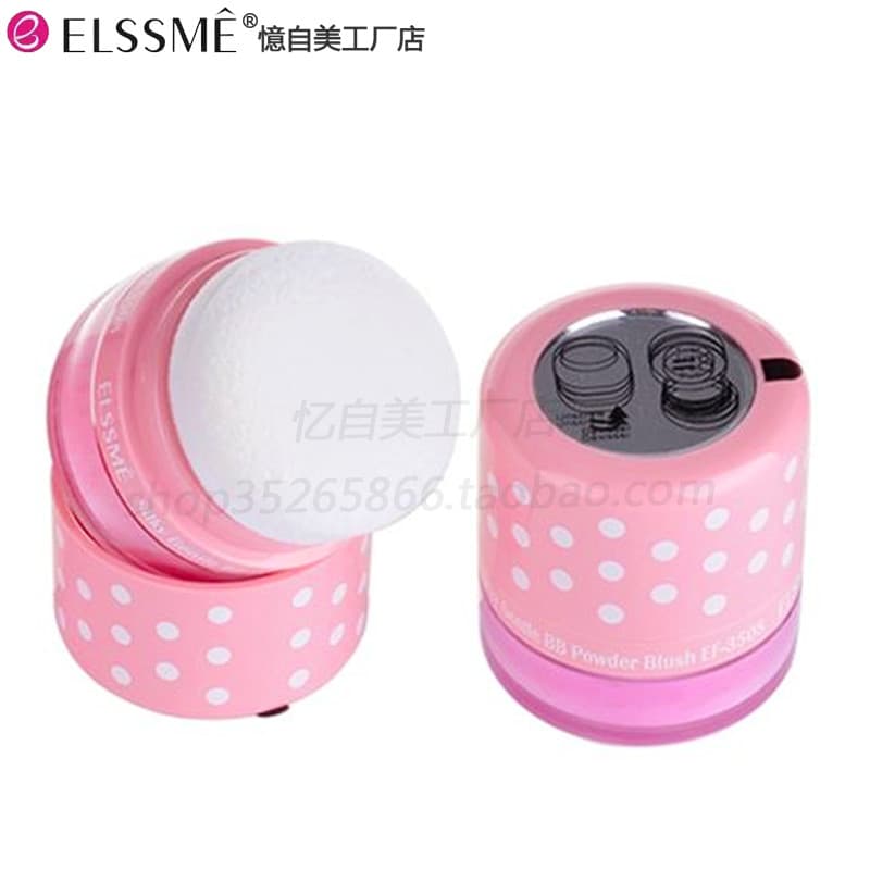 Elssme Elsme Pretty Blush Pó Cabeça de Cogumelo Rosa Rouge Pó Reparador Iluminador Tez Beleza