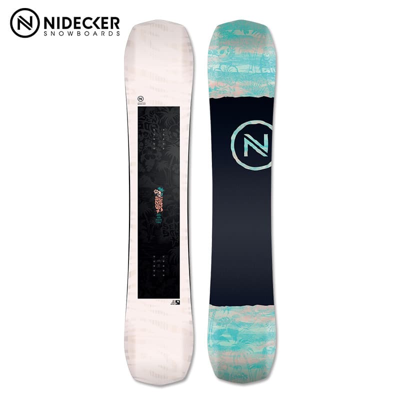 NIDECKER folheado de esqui masculino SENSOR mais flor plana gravado parque de esqui todo terreno Universal Snowboard fem