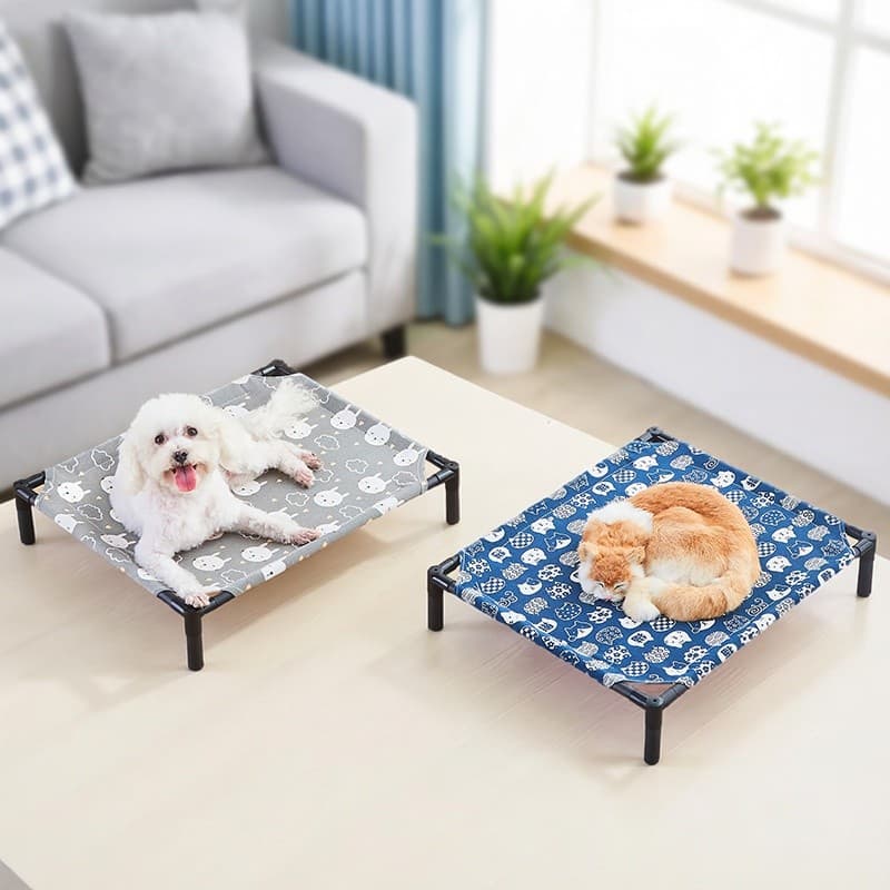Canil Cama para Cachorro Quatro Estações Universal Removível Lavável Cama de Acampamento Pequeno Médio Cama para Animais