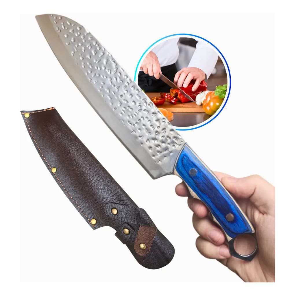 Faca Profissional Full Tang Lâmina Inox Chef Cozinha
