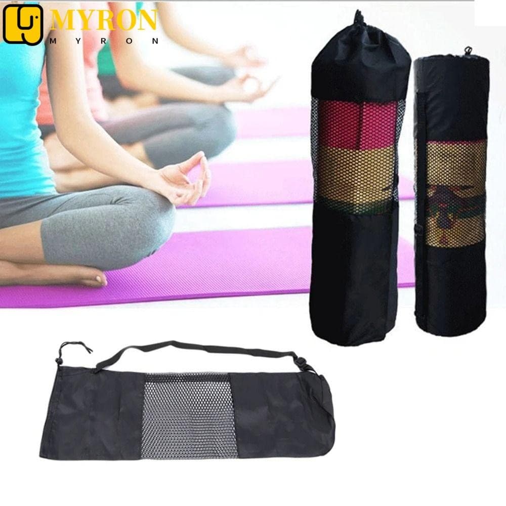 MYRON1 Bolsa Para Tapete De Ioga , Alongamento De Músculos Abdominais , Malha , Pacote De Ferramenta Esportiva , Respirá