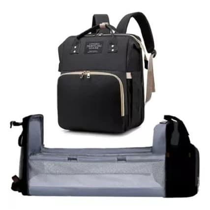 Mochila Bolsa Maternidade Térmica Vira Berço Multifunções YX-MB08