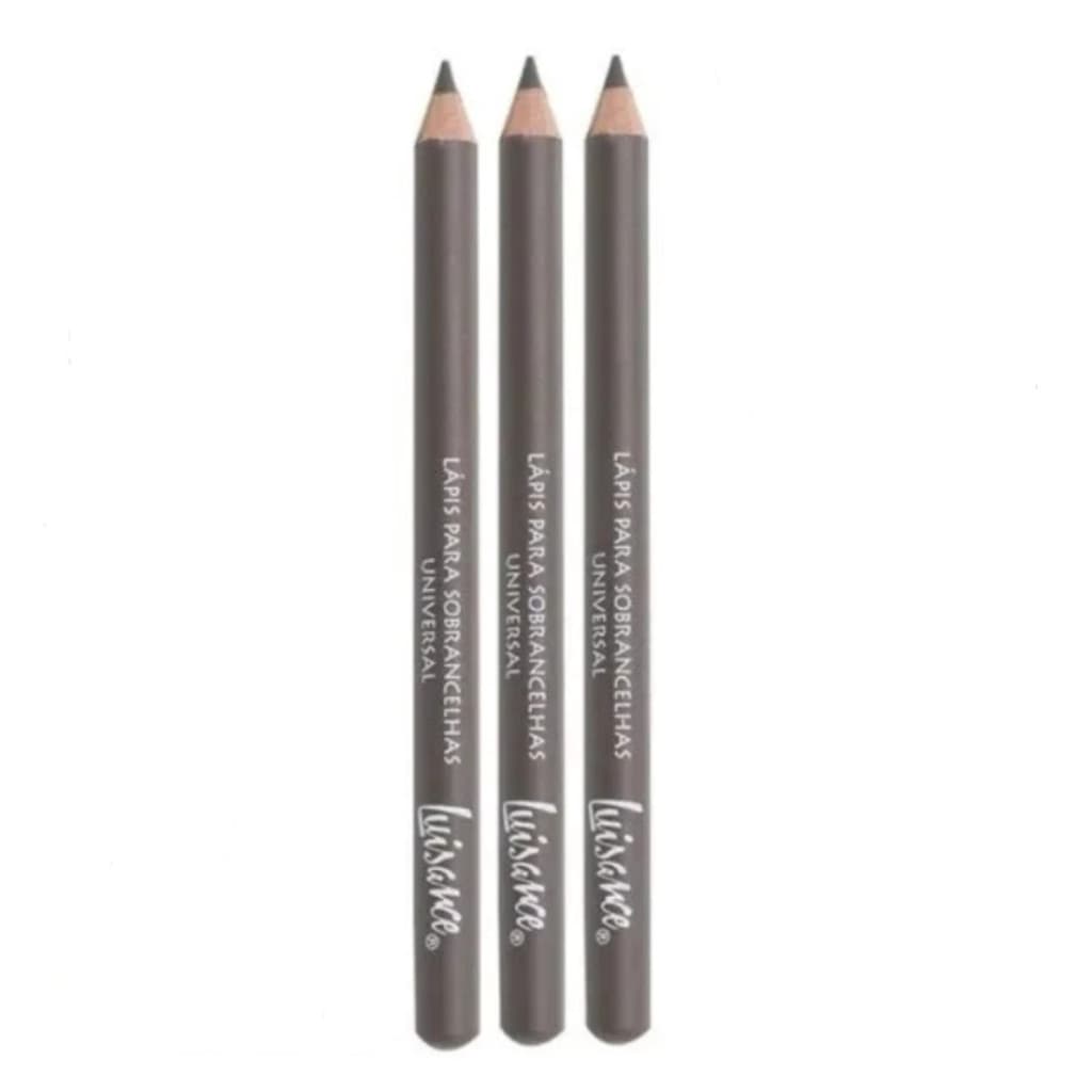 Kit 3 Luisance Lapis Para Sobrancelha Universal Maquiagem L867
