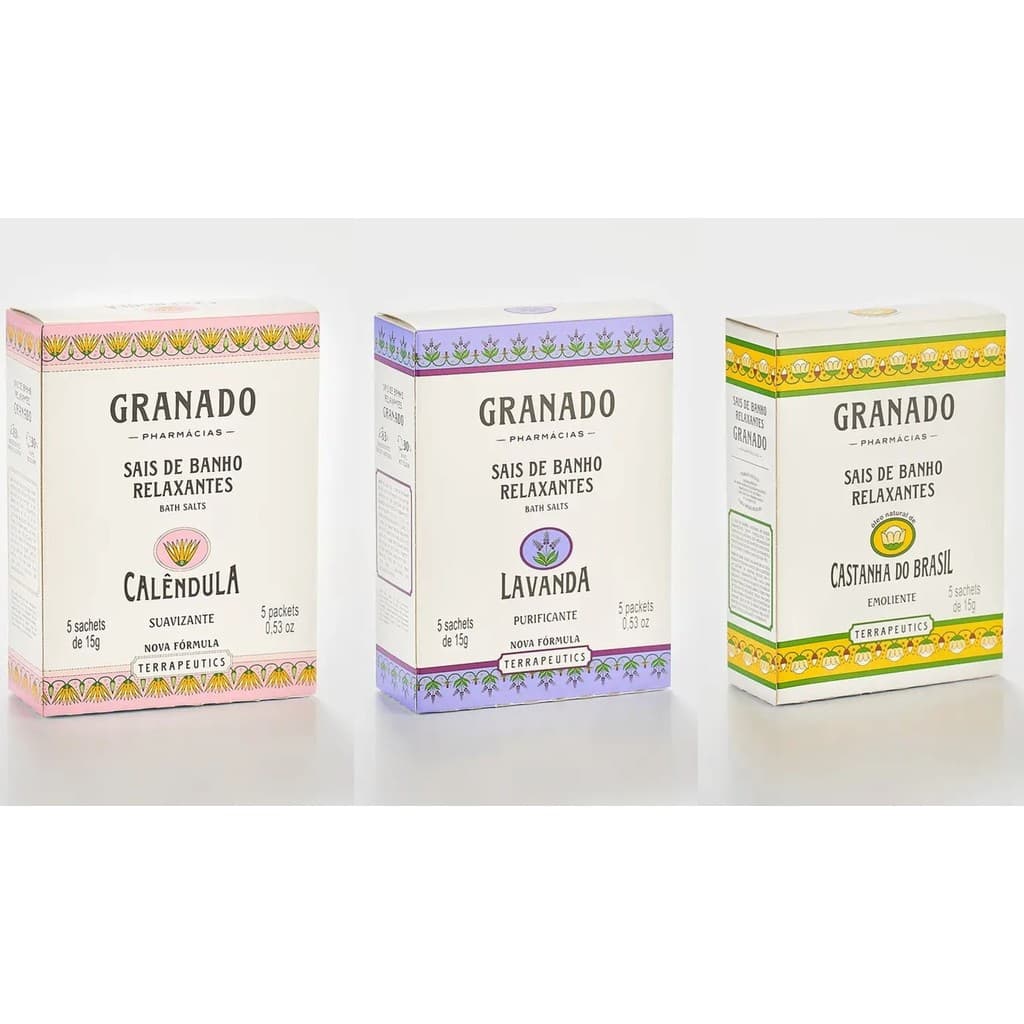 Sais de Banho Terrapeutics Granado 5 x 15g