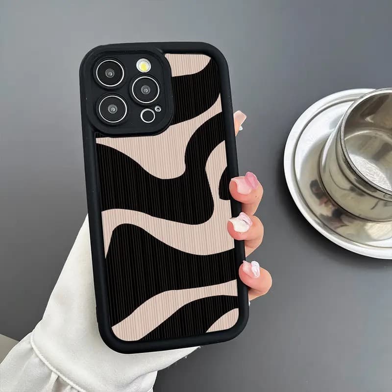 Capa de Celular luxo antiderrapante  para capinha iPhone 13 7 14 8 capinhas iphone X XS XR 12 15 16 11 Pro Max Plus