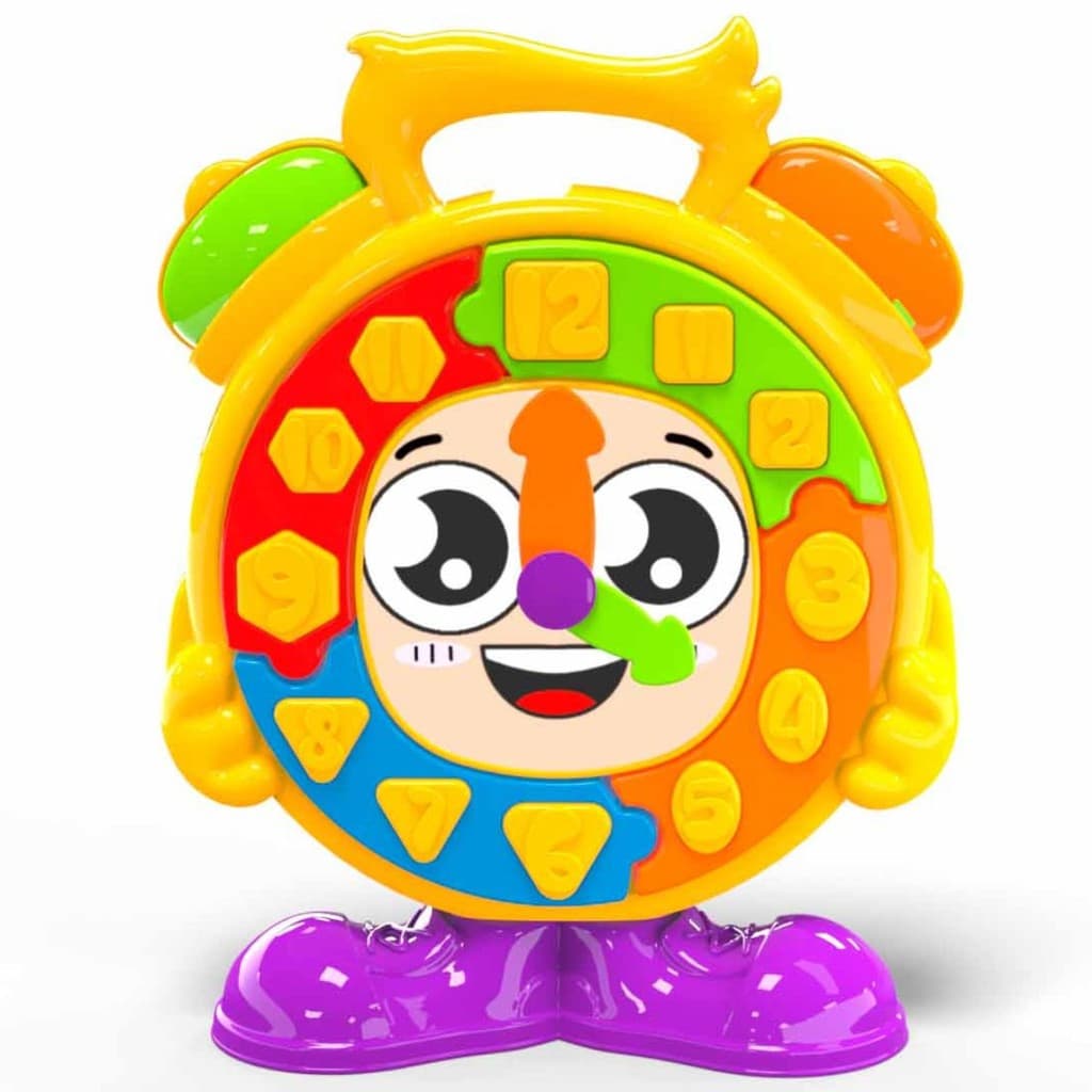 RELOGIO PEDAGOGICO DIDATICO COM PEÇAS PARA ENCAIXE COLORIDO INFANTIL - JXP BRINK