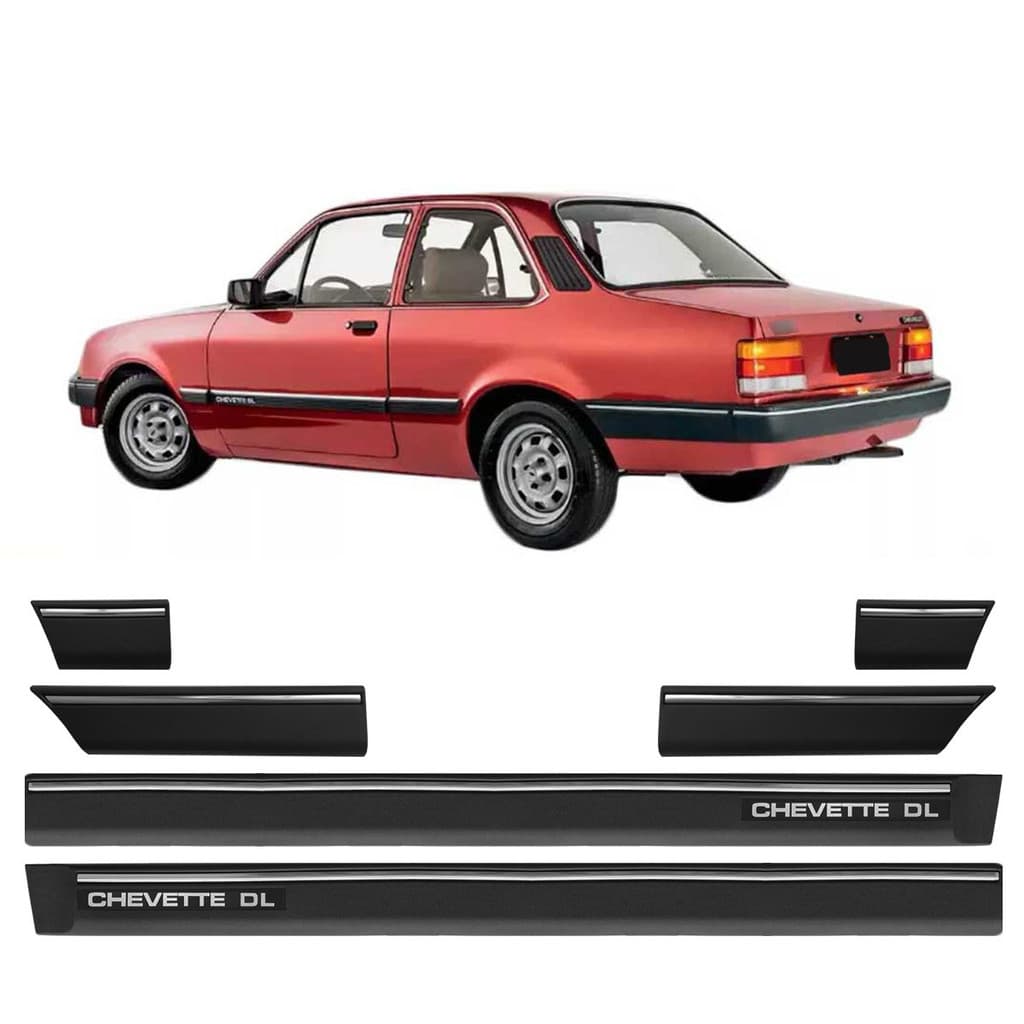 Friso Lateral Gm Chevette DL 1987 a 1991 2 portas autocolante